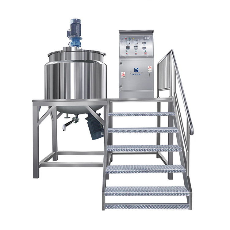 Chemical Mixing Equipment Body Lotion Shampoo Shower Gel Making Machines Cosmetic Vacuum Homogenizer